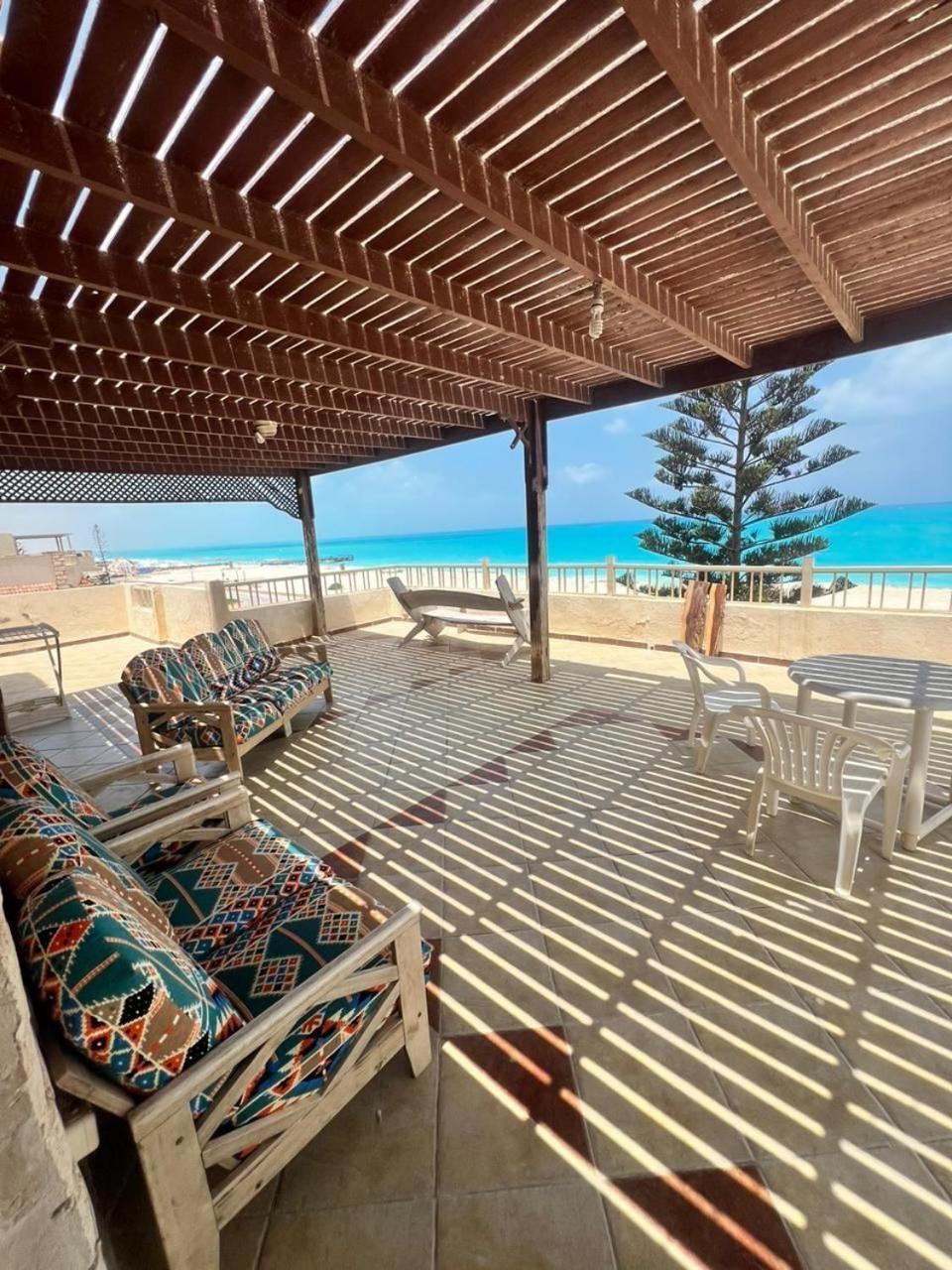Beachfront Chalet In Green Beach, North Coast Villa El-Alamein Eksteriør billede